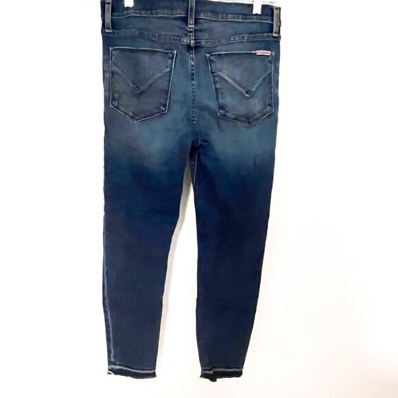 Hudson Nico Distressed Midrise Crop Skinny Jeans Size 29 - Picture 6 of 14